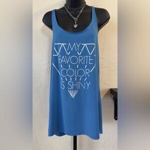 🌟 Freeze “My Favorite Color Is Shiny” Tank Top – Size Large